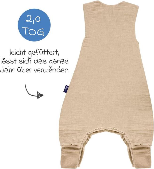 Actual product image Alvi Schlafsäcke Schlafsack mit Füssen Sleep-Overall 4 Season (80 cm, All-season)