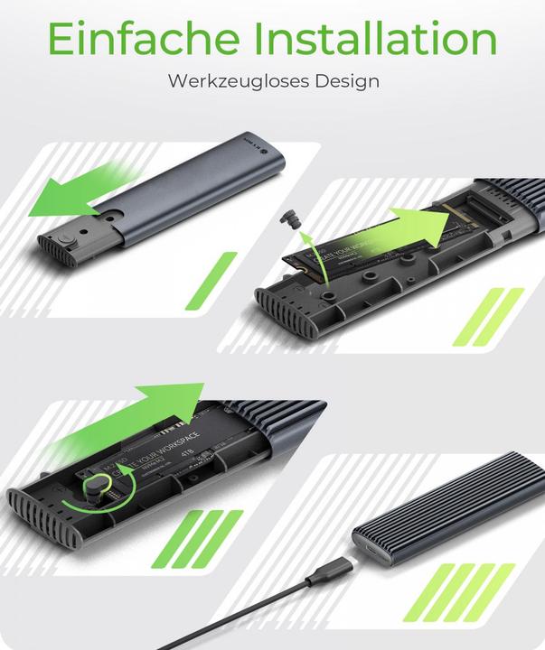 Image du produit Icy Box IB-1808MCT-CU31 (M.2 2230, M.2 2242, M.2 2260, M.2 2280)