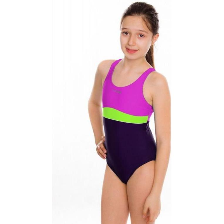 Speed, Costume da bagno intero, Emily Junior Badeanzug Rosa Lila, Rosa, (158)