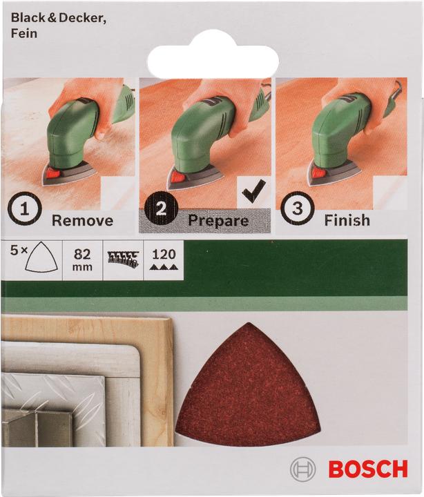 Actual product image Bosch Zubehör Delta sandpaper with Velcro (120)