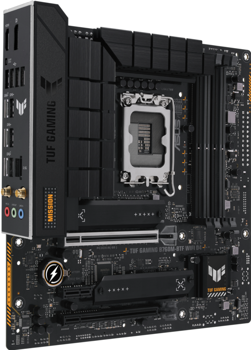 Actual product image ASUS TUF Gaming B760M-BTF D4 (LGA 1700, Intel B760, mATX)