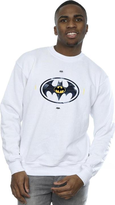 Actual product image Mens The Flash Batman Metal Logo Sweatshirt (S)