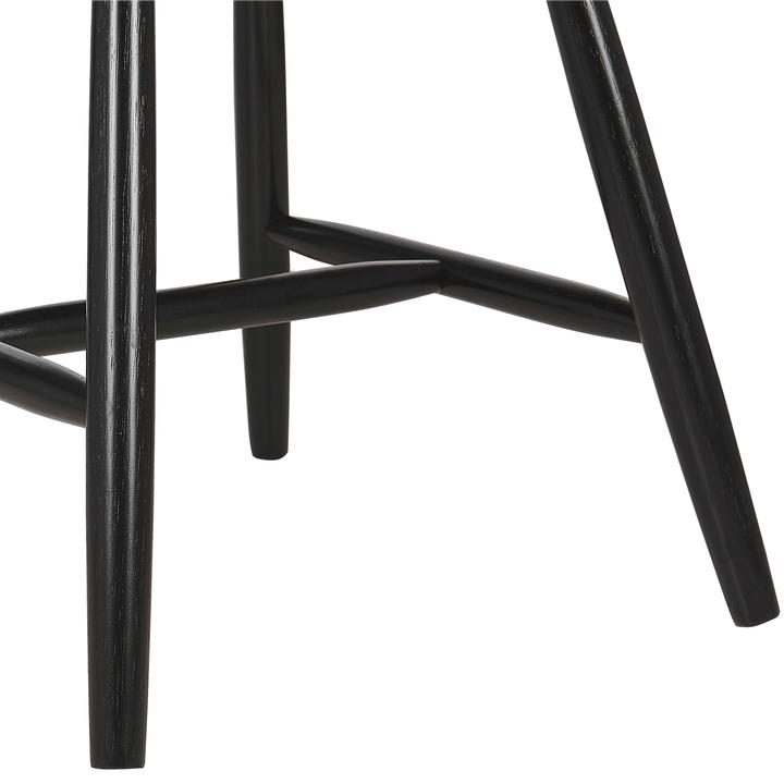 Image du produit Beliani Esszimmerstuhl Gummibaumholz schwarz 2er Set BURGES