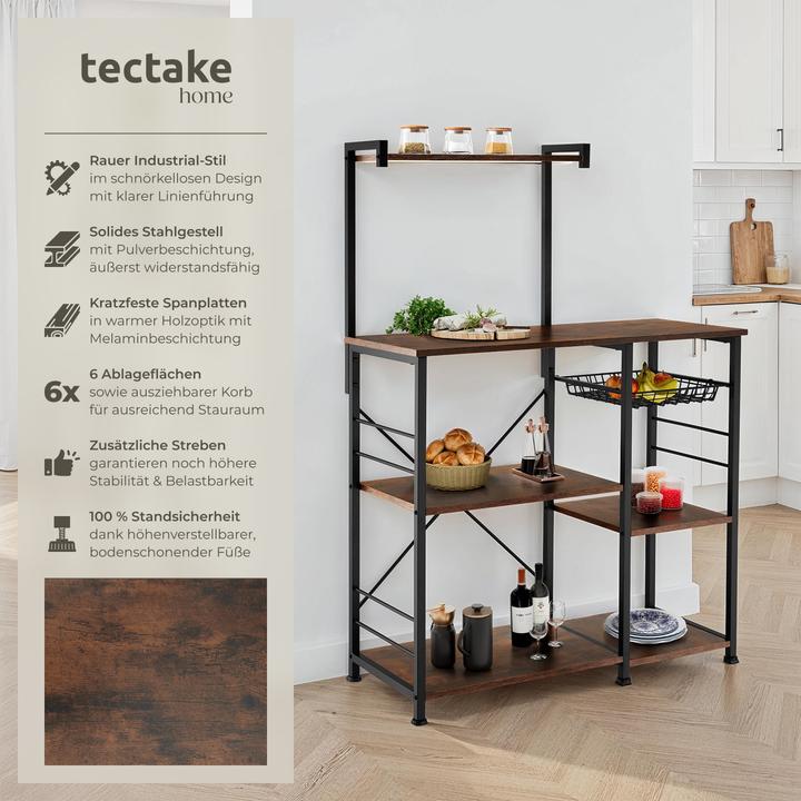 Immagine prodotto tectake Crawley (90 x 40 x 131.50 cm)