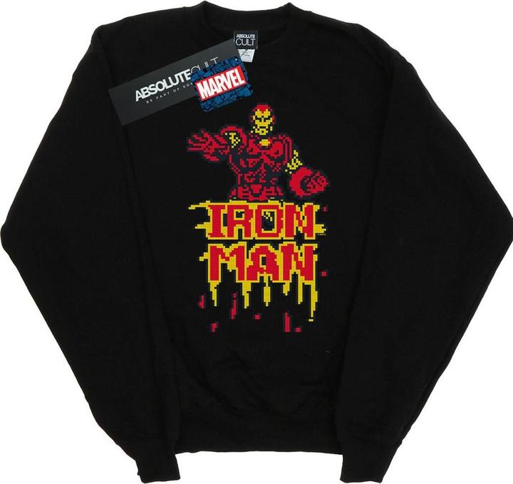 Actual product image Mens Iron Man Pixelated Sweatshirt (4XL)