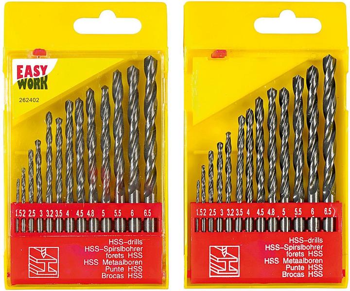 Easy Work Set di punte per metallo HSS 1,5 - 6,5 mm (1,5 mm - 6,5 mm)