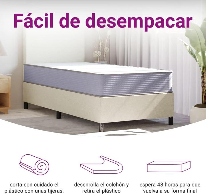 Produktbild vidaXL Schaumstoffmatratze (Schaumstoffkern, 90 x 190 cm)