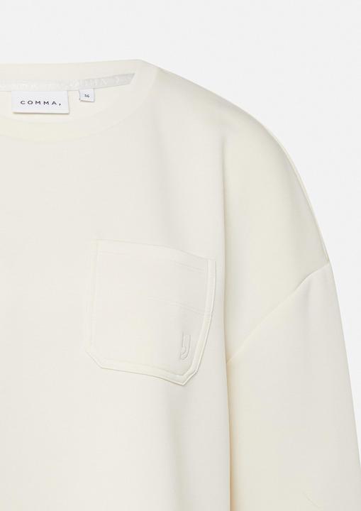 Image du produit Comma Sweatshirt Weiches Sweatshirt mit aufgesetzter Tasche (38)
