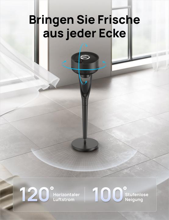 Image du produit Dreo - Quiet Floor Fan TurnoPoly 154, 9 Speeds, 3 Modes (25 dB)