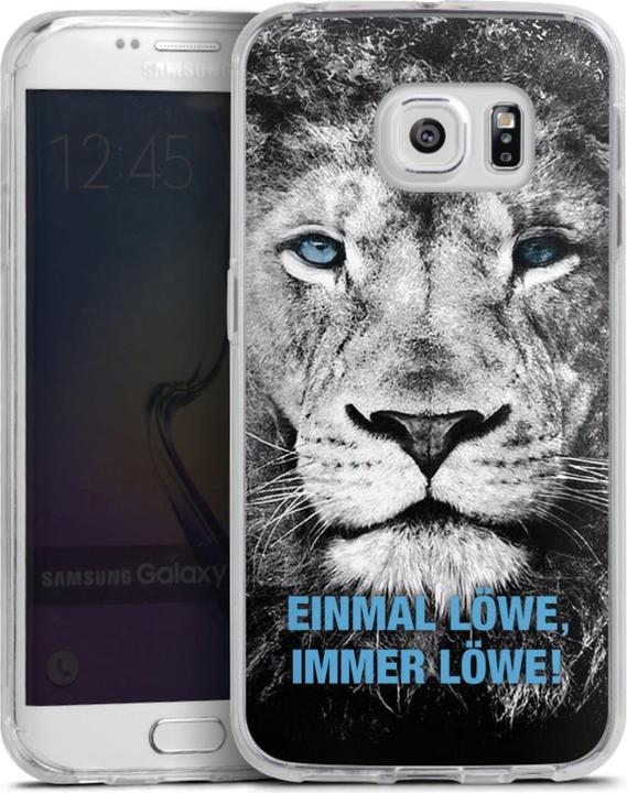 Produktbild DeinDesign Silikon Hülle für Samsung Galaxy S6 Edge Handyhülle Case Smartphone Schutzhülle Löwe Offizielles (Samsung Galaxy S6 Edge)