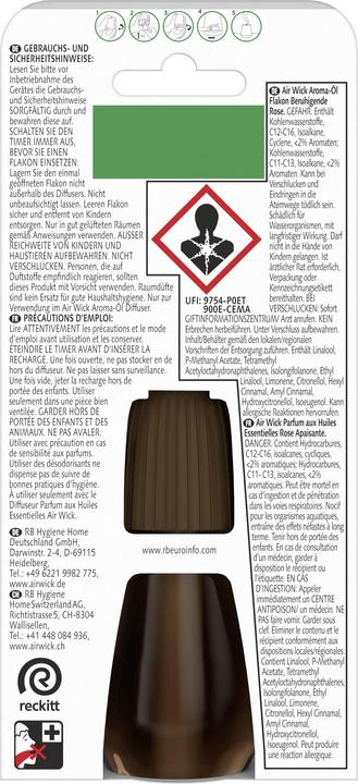 Produktbild Air Wick Aroma-Öl Flakon Beruhigende Rose