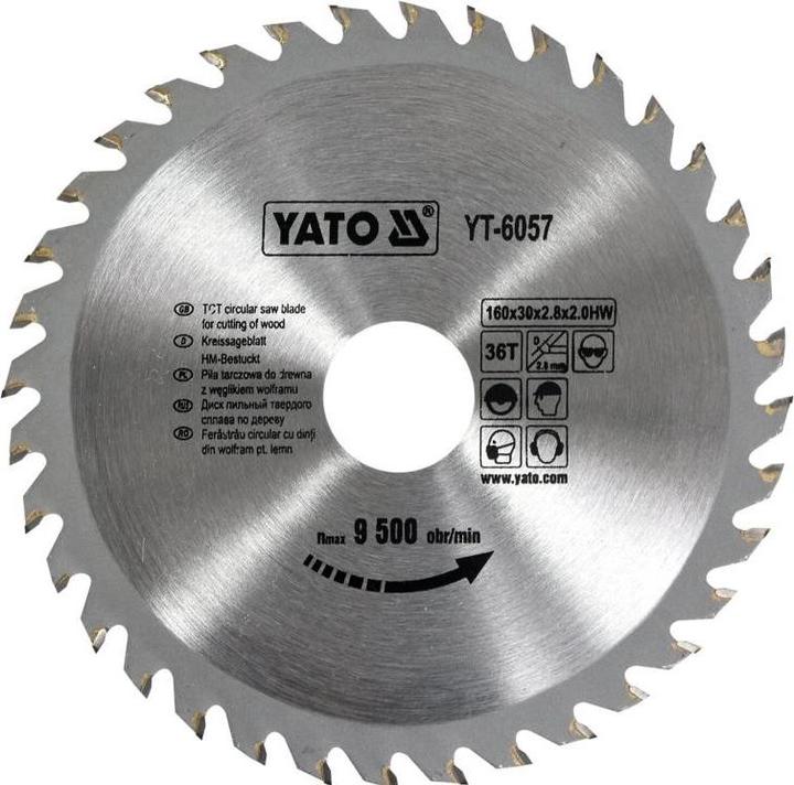 Produktbild Yato TCT BLADE FOR WOOD 160X36TX30 MM
