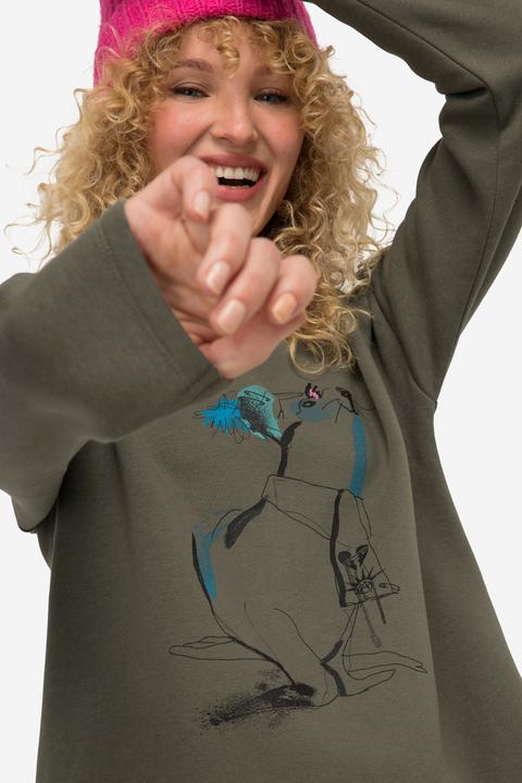 Produktbild Laurasøn Sweatshirt, Robben-Print, Rundhals, Langarm (XL)