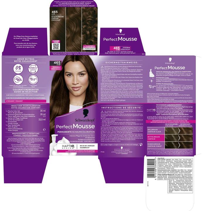 Immagine prodotto Schwarzkopf Perfect Mousse Mousse perfetta (465 Marrone cioccolato)