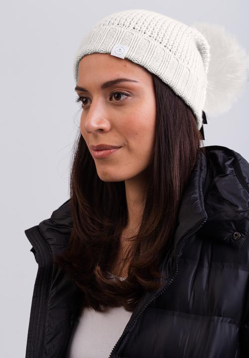 Actual product image Cash-Mere Kaschmir Mütze mit Bommel (One size)