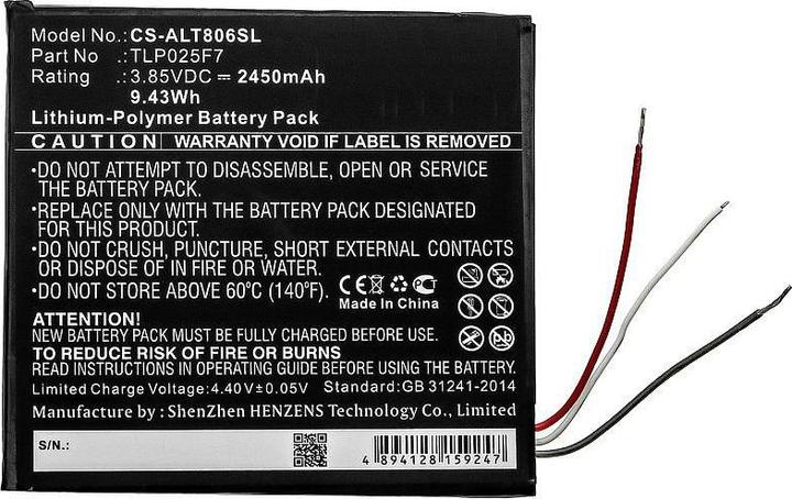 Actual product image CoreParts Battery for Alcatel Tablet