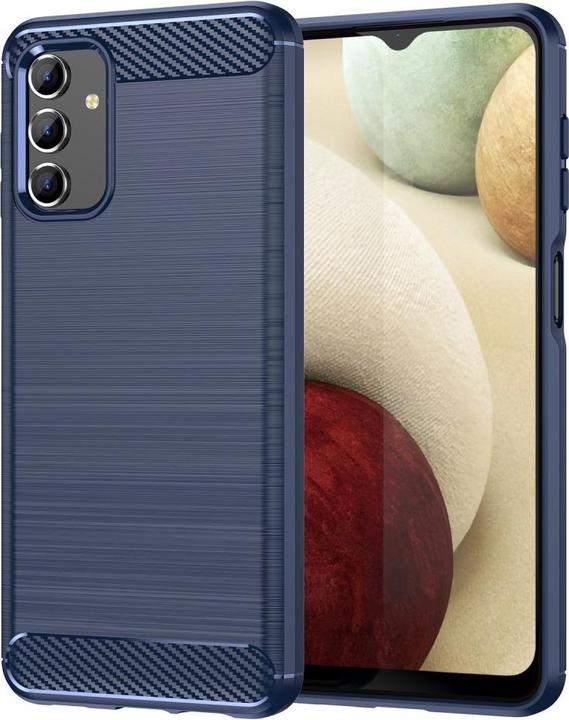 Image du produit Cover-Discount Galaxy A13 - Housse métal look carbone bleu (Samsung Galaxy A13 4G, Samsung Galaxy A13 5G)