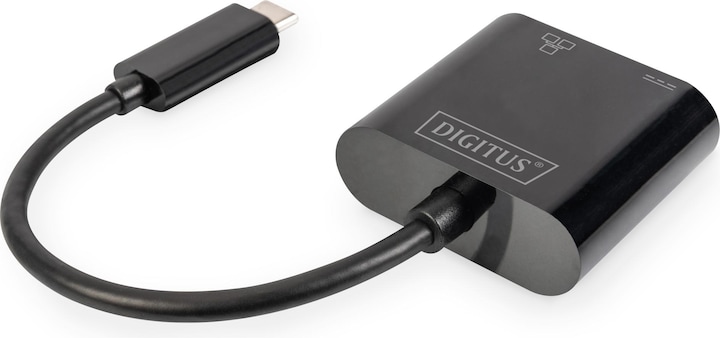 Actual product image Digitus USB Type-C™ Gigabit Ethernet adapter with Power Delivery support (USB-C, RJ45 (1x))