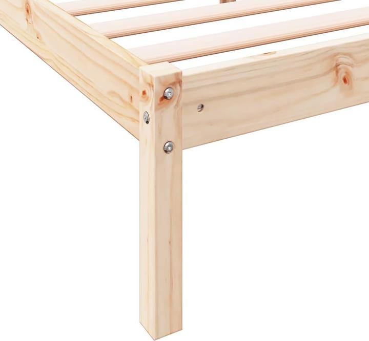 Actual product image vidaXL Bett Extra Lang ohne Matratze 140x210 (140 x 210 cm)