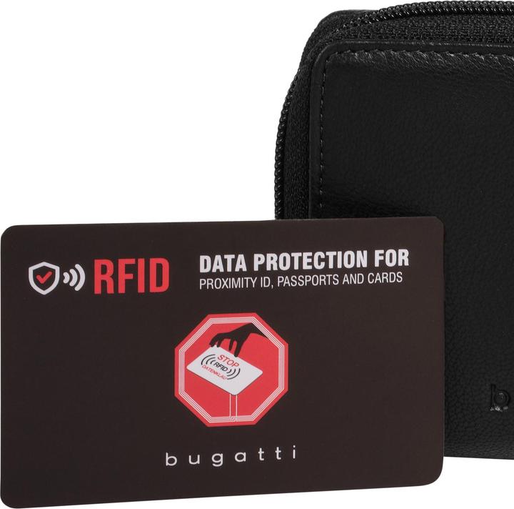 Actual product image Bugatti Black Magic Geldbörse RFID Schutz Leder 11 cm