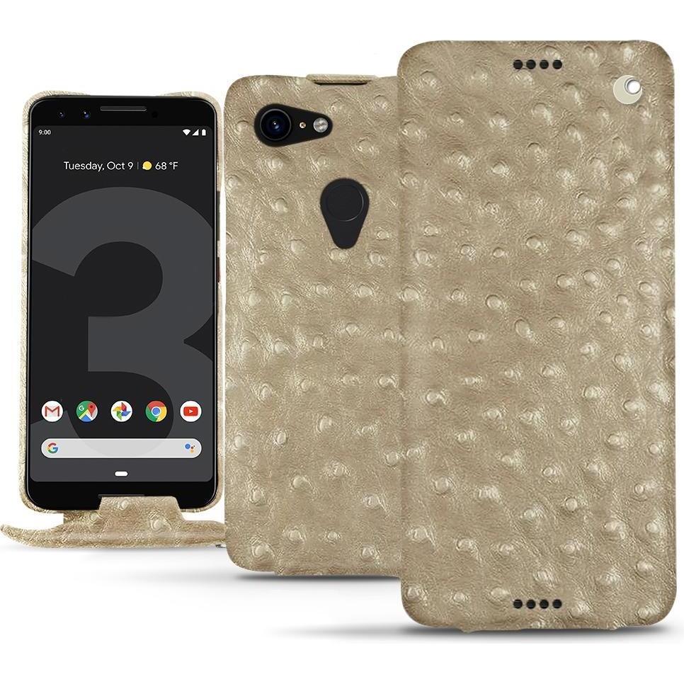 Noreve Lederschutzhülle vertikal (Google Pixel 3), Smartphone Hülle, Beige