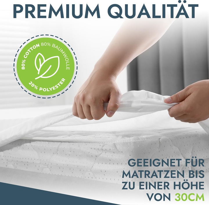 Image du produit Mara Vital Protège-matelas Protège-matelas imperméable, respirant et lavable (200 x 220 cm)