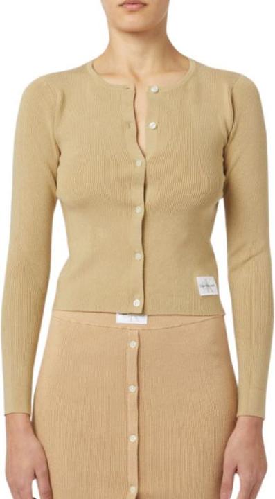 Actual product image Calvin Klein Strickjacke mit Jeans-Badge (M)