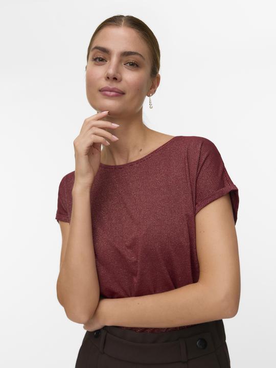 Actual product image Vero Moda Vmlava Glitter Ss Top Stripe Ga Jrs Noos (XS)