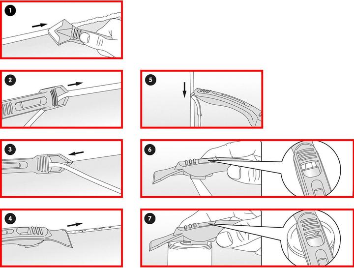 Actual product image KS Tools FUGENFIX silicone scraper and remover set