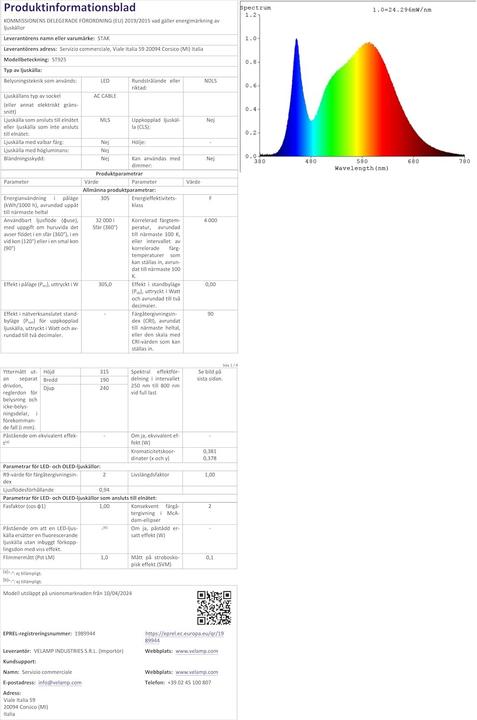 Immagine prodotto S.T.A.K Nastro LED IP65 25m 32000 lumen con avvolgitore, impermeabile per esterni (Luce del giorno, 2500 cm, Esterno)