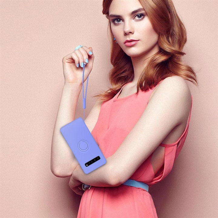 Actual product image Cadorabo TPU Liquid Ring Silicone Case Cover (Samsung Galaxy S10 5G)