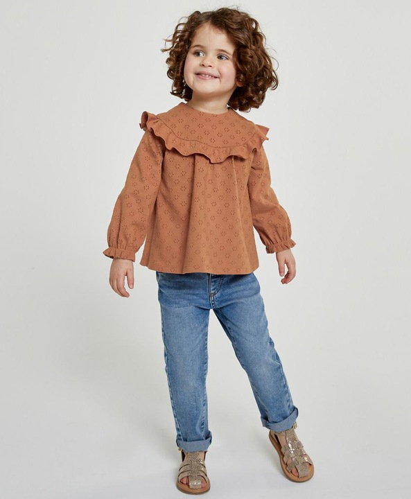 Immagine prodotto La Redoute Collections Confezione da 2 di camicie a maniche lunghe con volant (86)