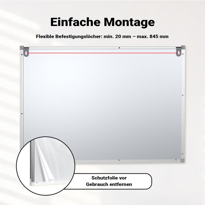 Produktbild Wiltec Magnetisches Whiteboard (90 x 60 cm)