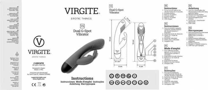 Produktbild Virgite Pink V6 Wiederaufladbarer Vibrator (BK)
