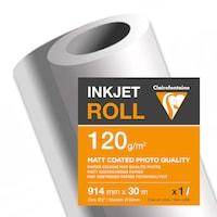 Clairefontaine Inkjet-Plotterrolle, (B)914 mm x (L)30 m (120 g/m², 3000 cm, 91.40 cm)