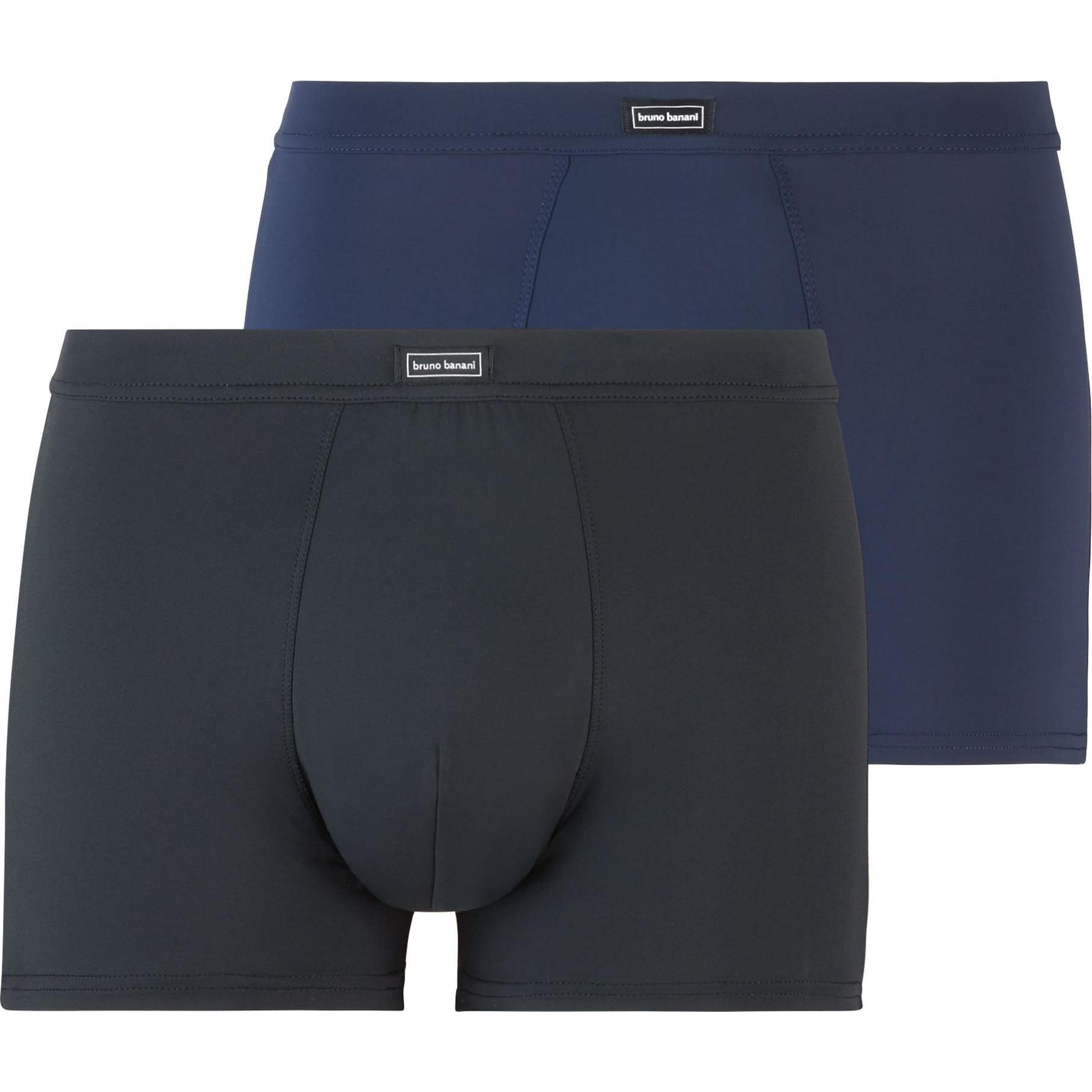 Bruno Banani, Herren, Unterhosen, 2er Pack Micro Simply Retro Short / Pant, Blau, (S, 2er Pack)