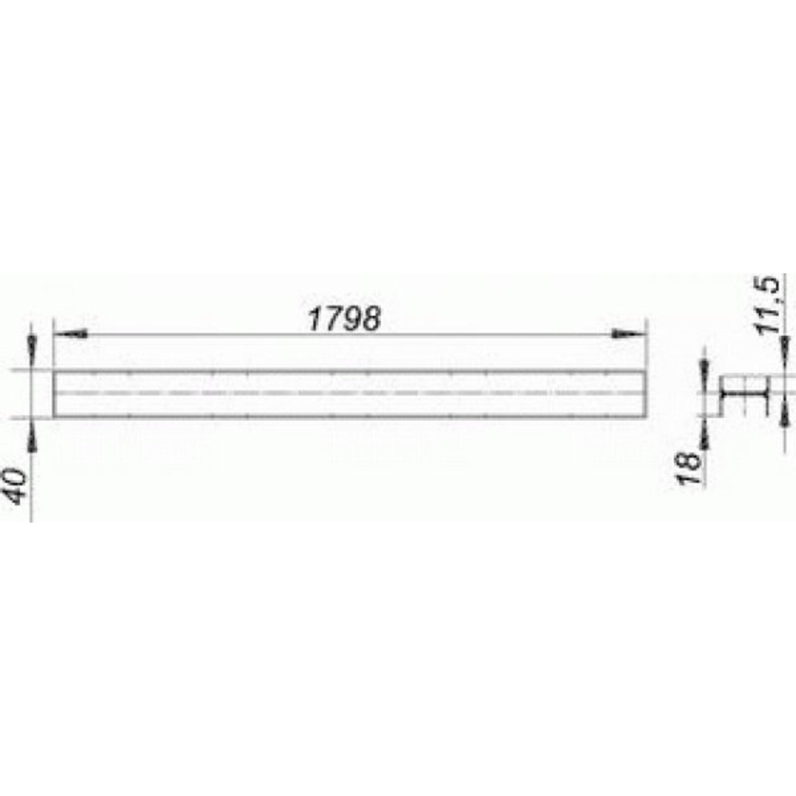 Thumbnail - Dallmer, Duschrinne, Abdeckung CeraLine Individuell, 524416, 1800mm (2055 mm)