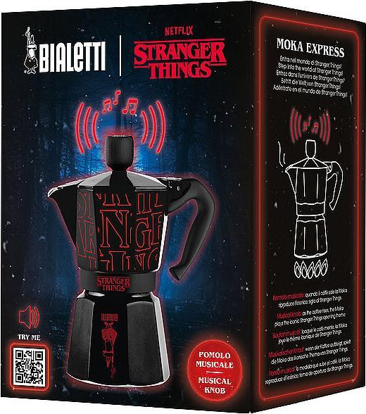 Immagine prodotto Bialetti Espressokanne Stranger Things, 3 Tassen, Schwarz / Rot (3 T.)