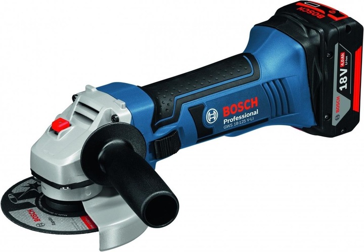 Produktbild Bosch Professional GWS 18-125 V-LI in L-Boxx / ohne Akku (125 mm)