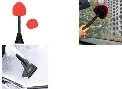 Actual product image IWH Microfibre windscreen cleaner with ice scraper