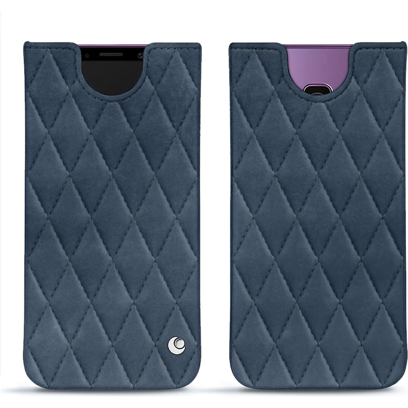 Noreve Lederschutzhülle (Samsung Galaxy S9+), Smartphone Hülle, Blau