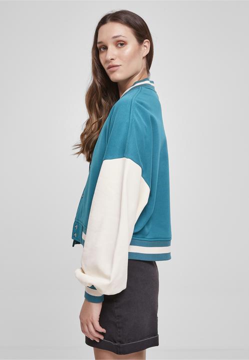 Actual product image Urban Classics Oversized Two Tone College Terry Jacket (4XL)