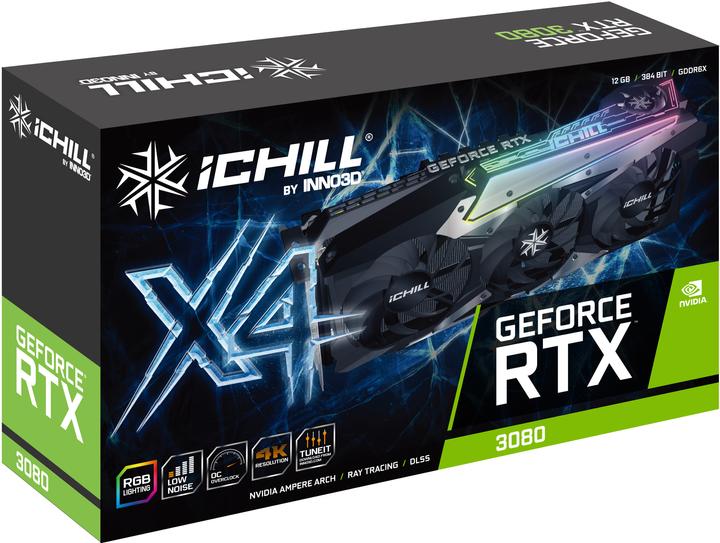 Immagine prodotto Innovision INNO3D GeForce RTX 3080 iChill X4 LHR 12GB GDDR6X 384-bit 3xDP+HDMI (12 GB)