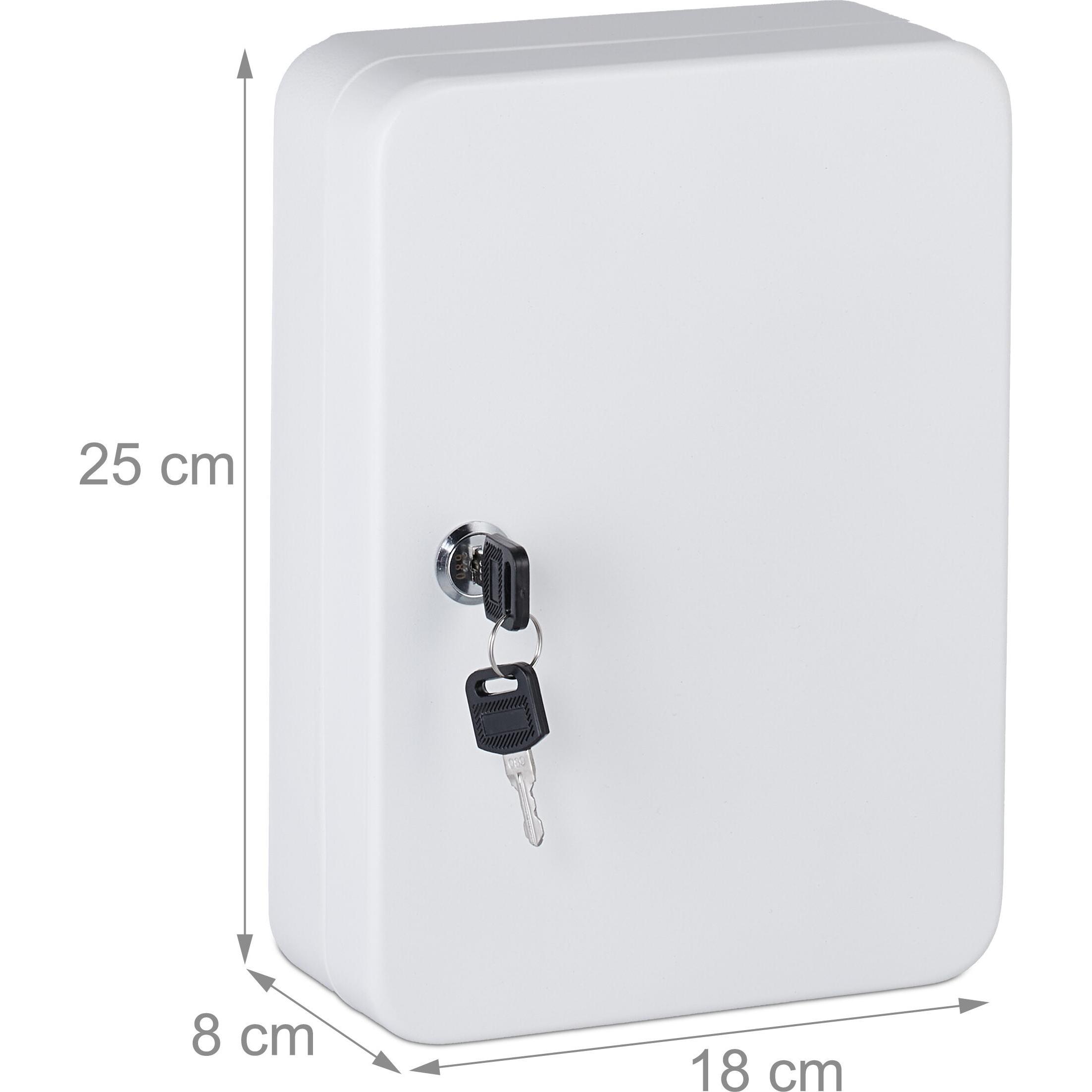 Relaxdays, Schlüsseltresor + Schlüsselschrank, Schlüsselkasten