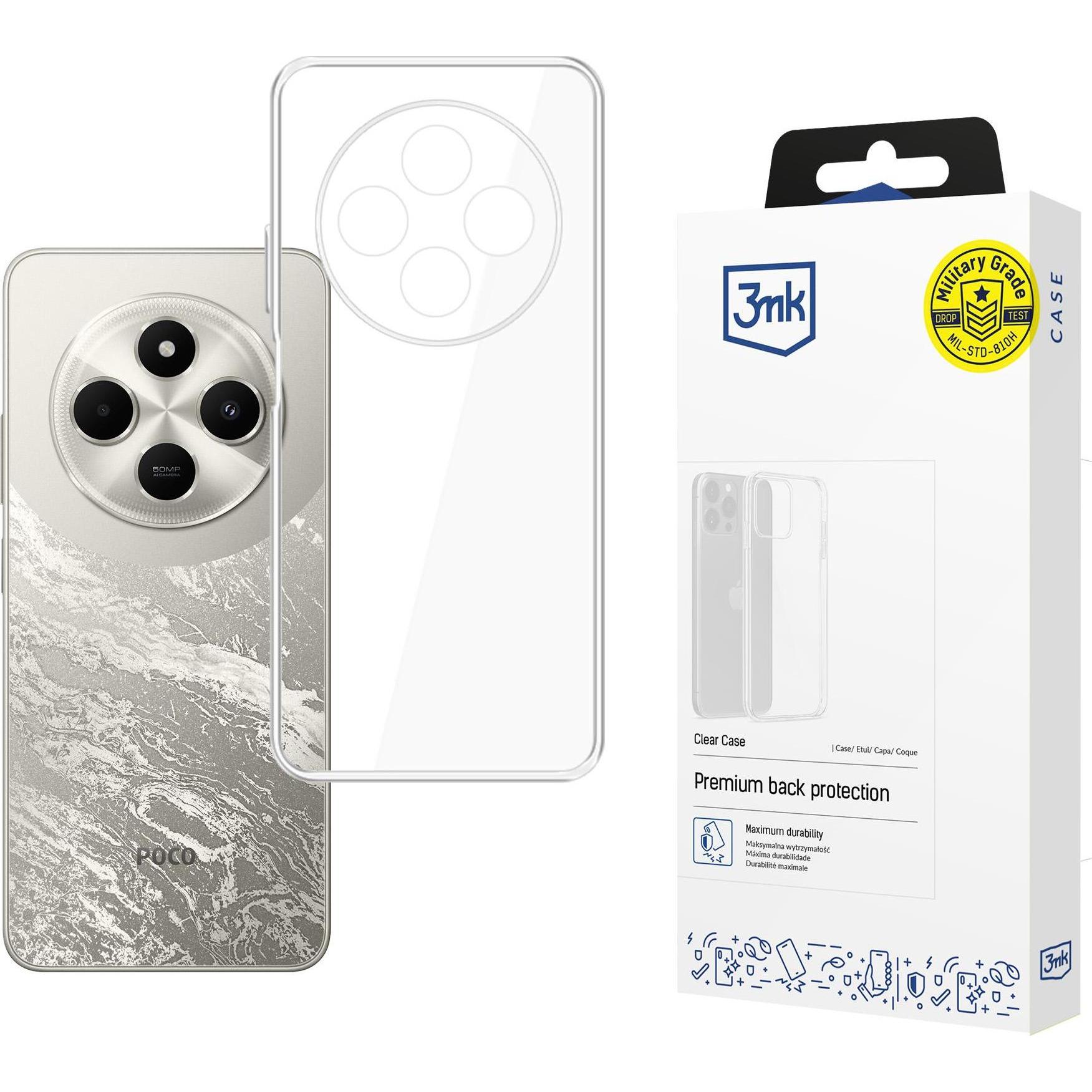 3Mk Trasparente Clear Case For Xiaomi Poco C75 - Transparent (Xiaomi Poco C75), Cover Smartphone,