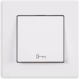 Actual product image Gunsan Eqona push-button key white Quick-Connection screwless