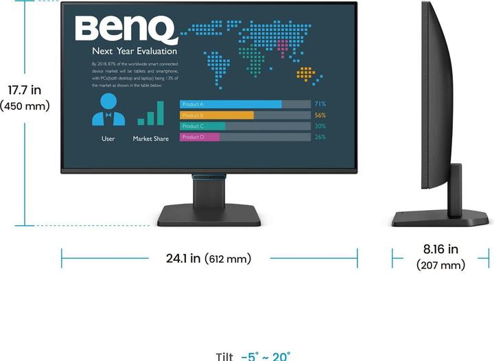 Image du produit BenQ 27IN LCD MONITOR144HZ (1920 x 1080 pixels, 27")