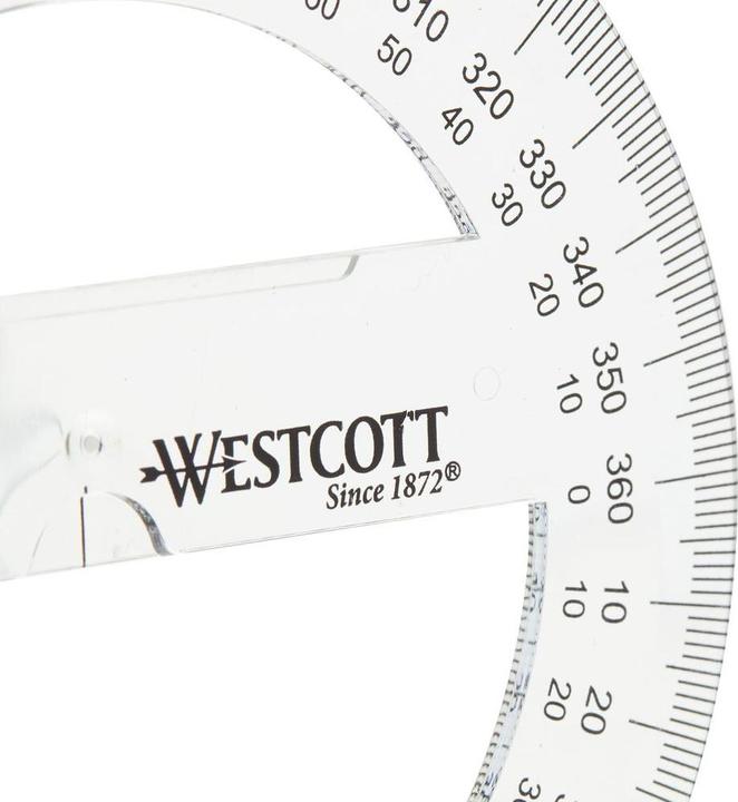 Produktbild Westcott Winkelmesser (10 cm, Kunststoff)