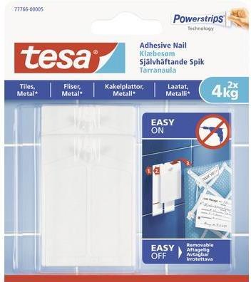 tesa 77766 MOUNTING SYSTEM. 2X4KG (White)
