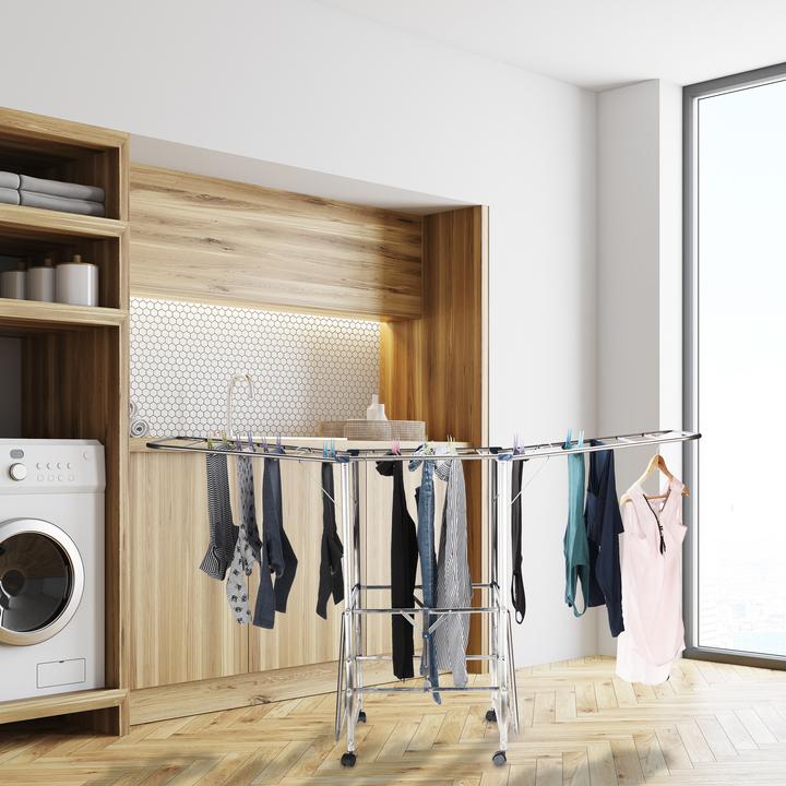 Actual product image Relaxdays XXL Clothes Drying Rack (1.11 m)